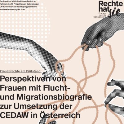 Screenshot eines Ausschnitts des Titelblatts des partizipativen CEDAW-Schattenberichts 2025